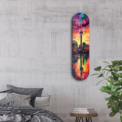 Peinture décorative en verre trempé
