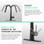 Robinet de cuisine extractible noir