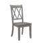 De 2 chaises d'appoint grises pour la salle à manger