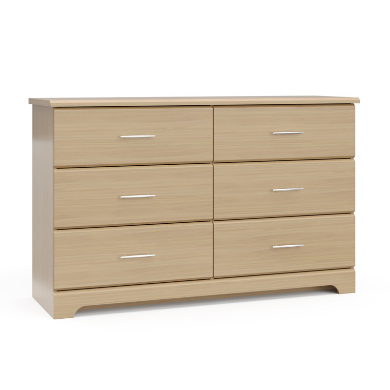 Brookside 6 Drawer Double Dresser, Driftwood