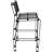3-Piece Steel Bar Set with Table and 2 Bar Stools, Black