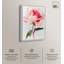Art floral rose pastel sur toile rose-107411160-107411175