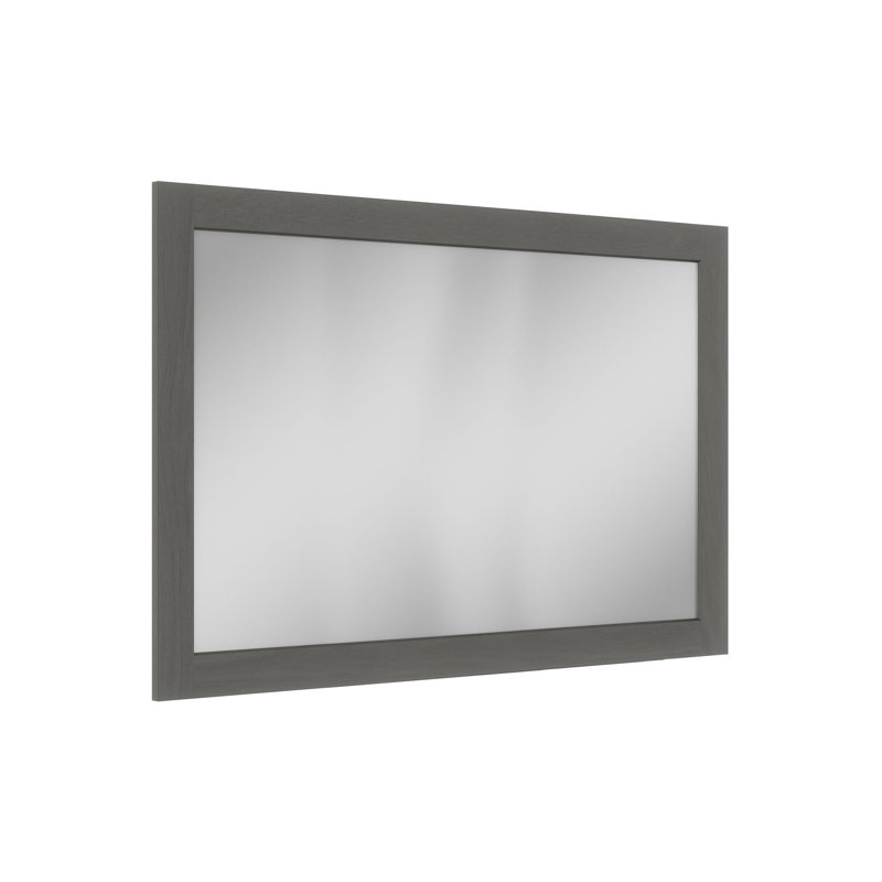 Miroir de coiffeuse encadré Shaker 48 po x 34 po, gris fumé, A36ABEEA88EB457CB5DE1825AB063301, Gris fumé