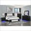 Grand lit noir et blanc Beverly