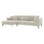 Riviera 4 Seater Corner Sofa, Fabric, 286cm Modern L-Shaped with Metal Legs-144078390-138465302