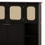 Lit escamotable multifonctionnel avec bureau et armoires en rotin pour un bureau à domicile compact-613057736
