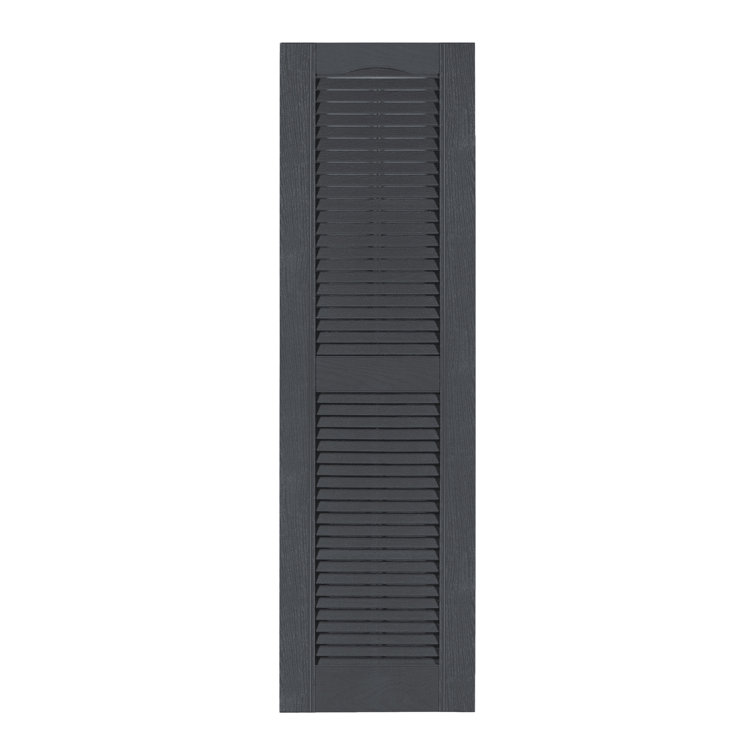 Custom Louvered Shutter with Cathedral Top