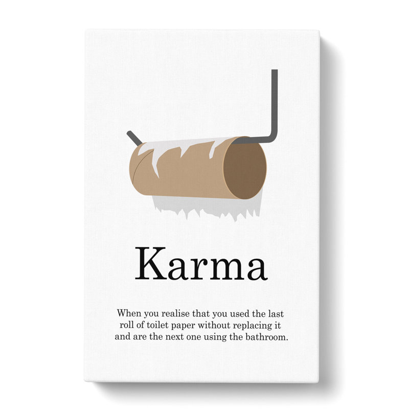 Karma - Wrapped Canvas, 91cm H x 60cm W x 3cm D