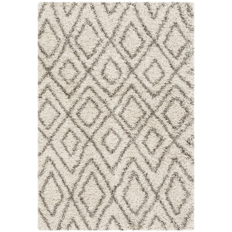Adessa Shag Performance Geometric Rug, Rectangle 2' x 3'
