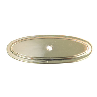 Classic Thin Oblong Cabinet Knob Backplate