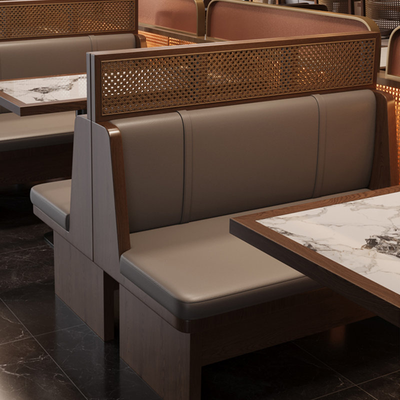 Banc rembourré en similicuir Bar