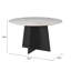 Table de salle à manger blanche et noire