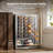 Freeatanding Wine Beverage Cooler Combo 46 Bottle & 155 Cans Wine Beverage Fridge with Reversible Door 3-Color LED Light Adjust Shelves