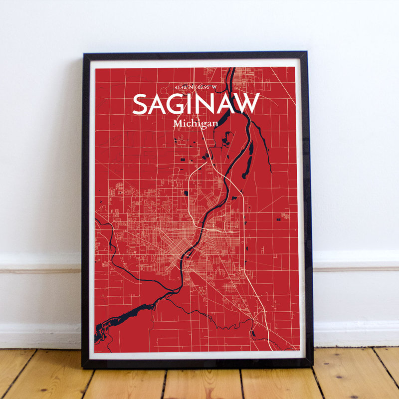 Saginaw - No Frame Print, 70.1cm H x 50cm W x 0.1cm D