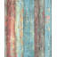 Woods and Wicker Collection Colorful Broad Wood Stripe Wallpaper Roll