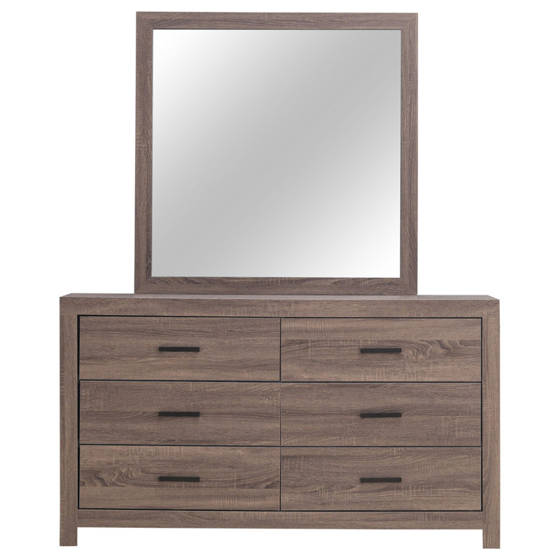 Commode 6 tiroirs Sherwood, Oak