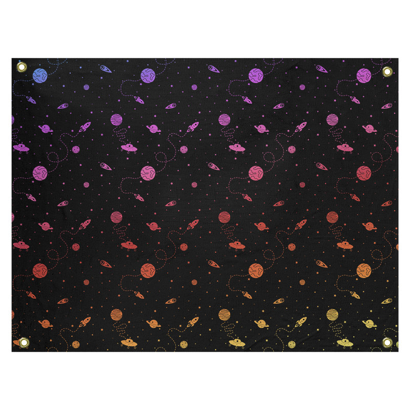 Tapisserie elizabeth space outer par katelyn Avicia, H 27,5 po x l 37,5 po, Intérieur / extérieur