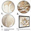 Blooming Beige Floral Design II - Art mural sur toile floral et botanique-567581786-567581780