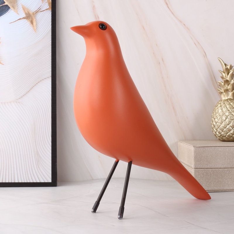 Animals Figurines & Sculptures, Orange, 10.2" H x 9.05" W x 3.4" D