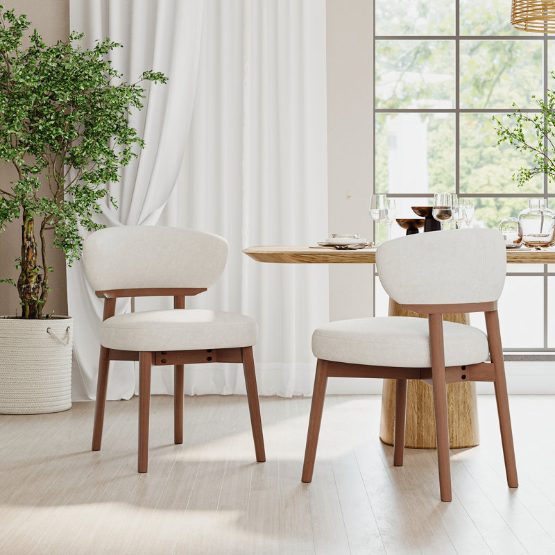 Chaise d'appoint Cleona, Beige