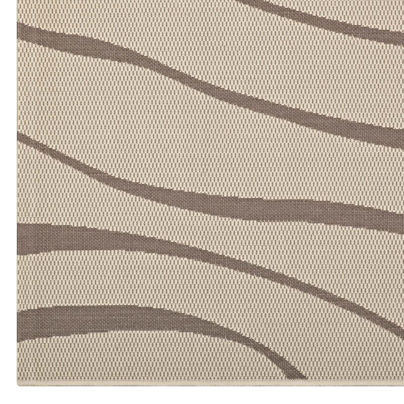 Modway Avena Moroccan Quatrefoil Trellis Indoor and Outdoor Area Rug, Rectangle 5' x 8'