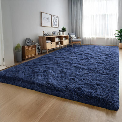 Tapis intérieur / extérieur doux et moelleux à poils longs - Confort luxueux et design élégant