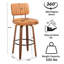 Swivel Upholstered Counter Stool-1932288406-1932288402