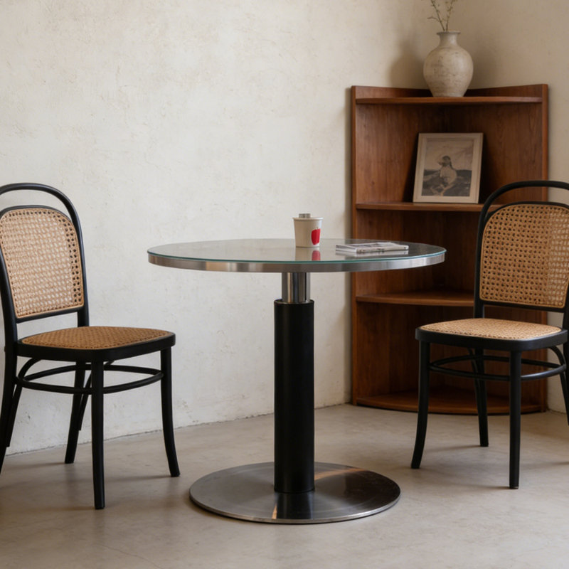Modern Simple Design Multi-functional Round Table, 29.52"H x 39.37"L x 39.37"W