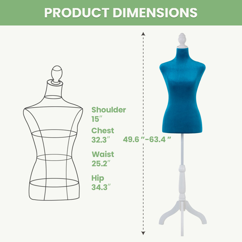 FDW Adjustable Dress Form, Blue