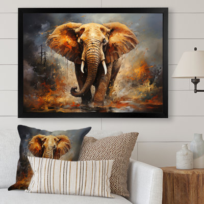 «Elephant Wild Spirit» - Art mural sur toile éléphant