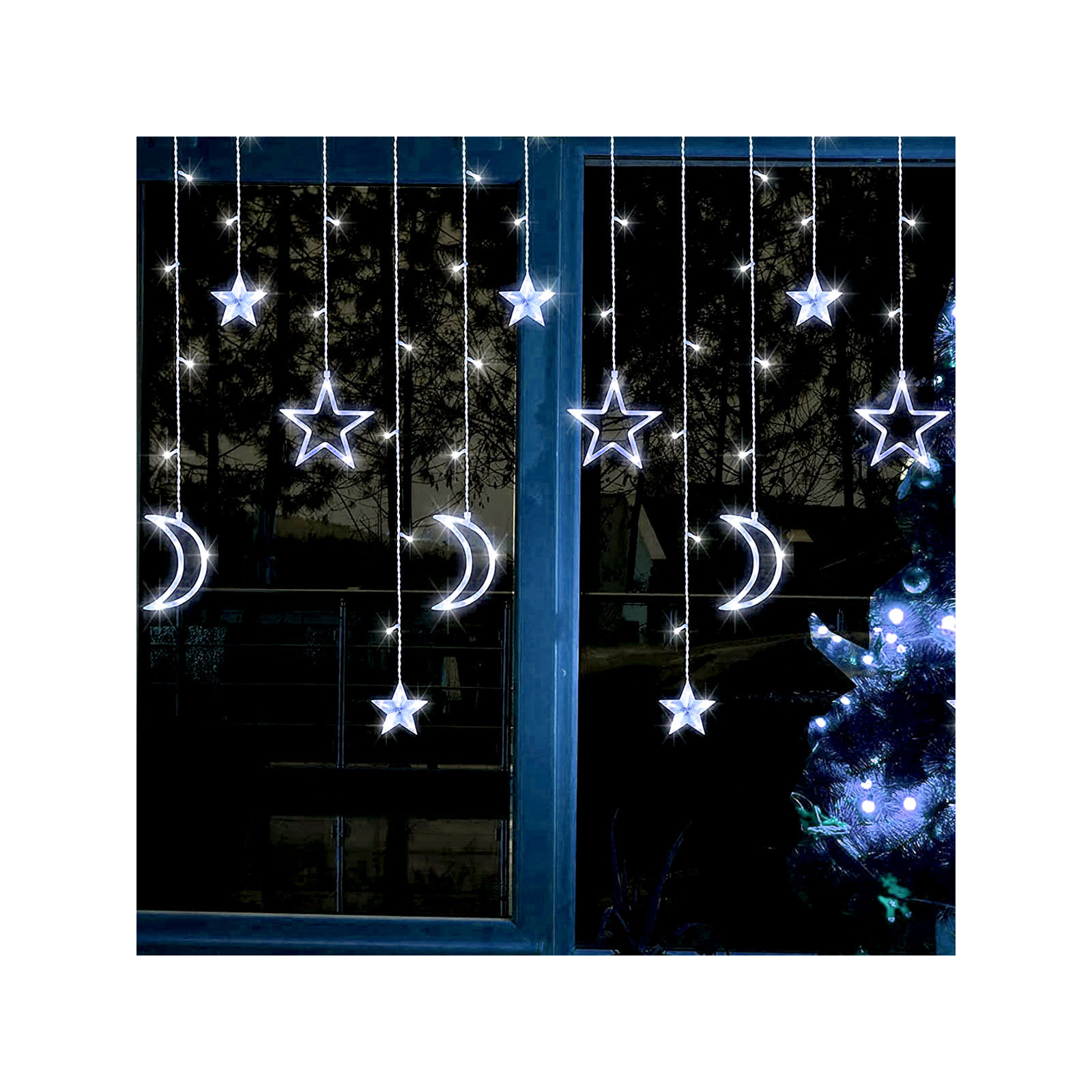 LED Icicle Lights, White