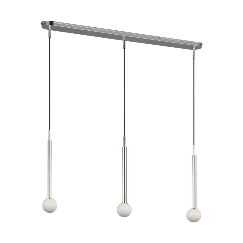 Nodes 3 - Light Chandelier, Polished Nickel
