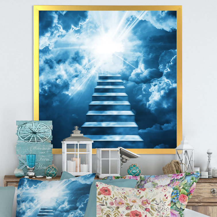 Stairway To Heaven - Angel Wings Welcome to Heaven | Photographic Print