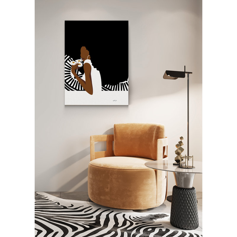 Deja - African American Woman par Ify Ojo - impression sur toile tendue, H 20 po x l 30 po x P 3 po