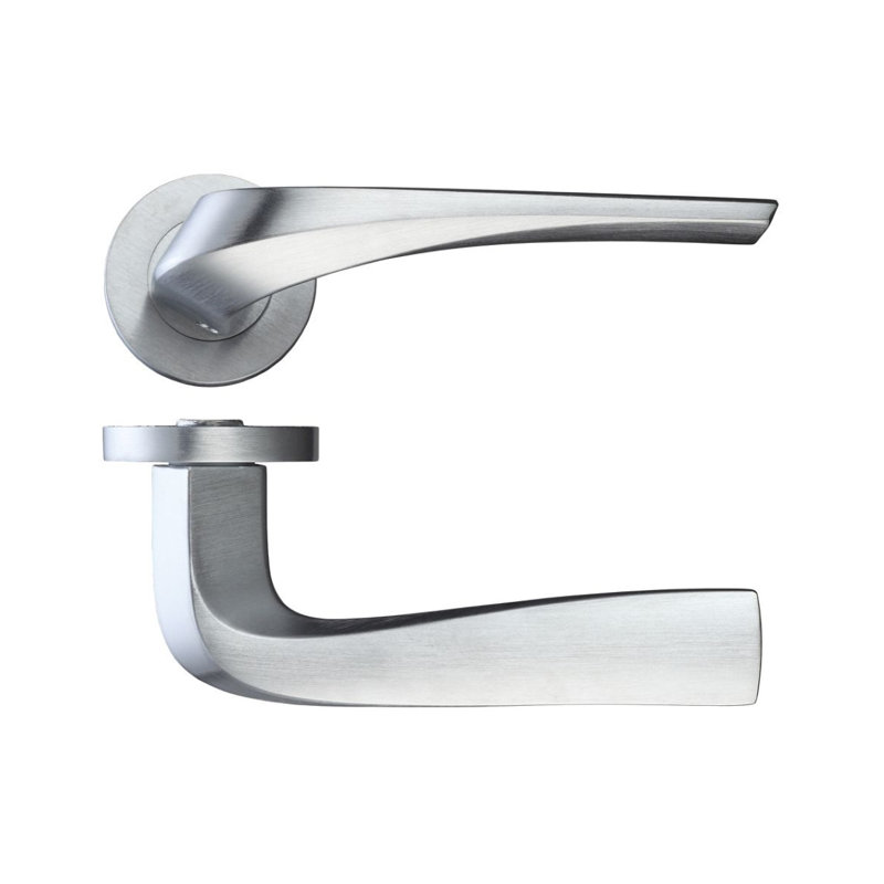 Aries Latch Door Handle Kit, Polished Chrome