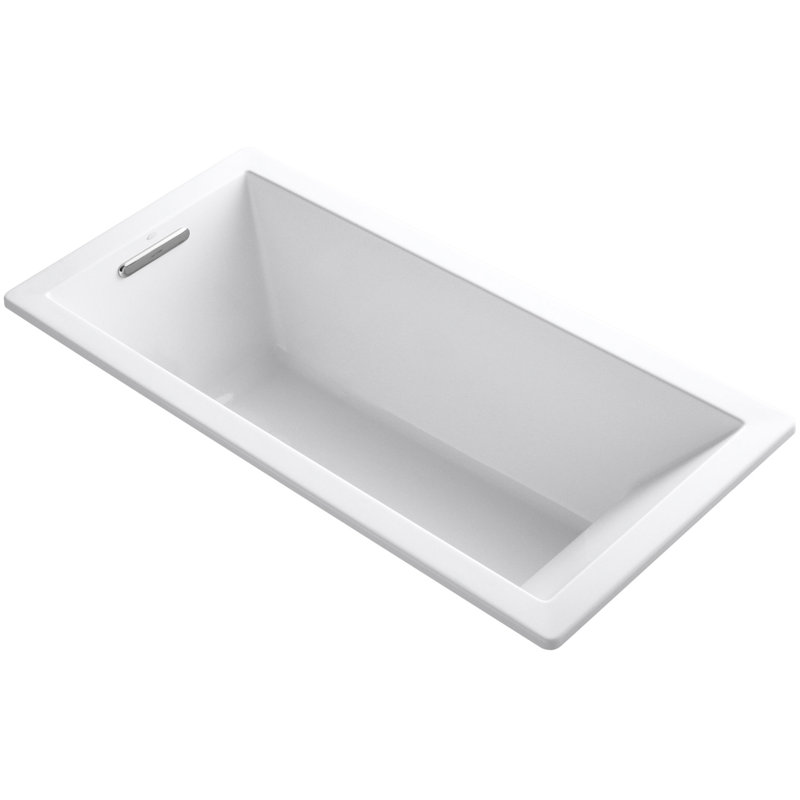 Underscore Vibracoustic 66" x 32" Soaking Bathtub, White