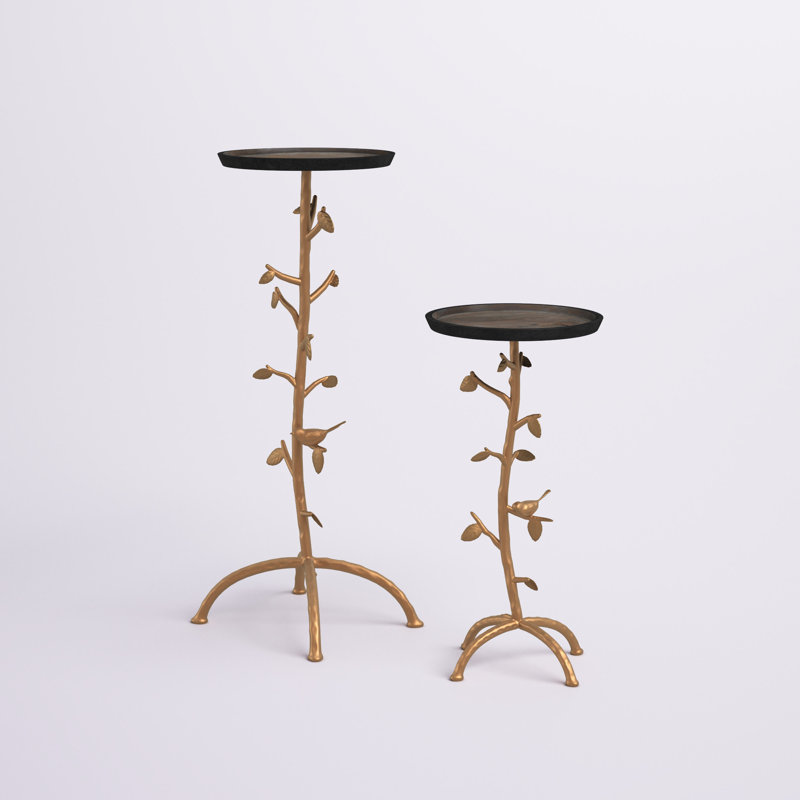 Houston Solid Wood Tray Top Nesting Tables