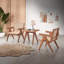 Fauteuil d'appoint Velentina, rotin et finition naturelle
