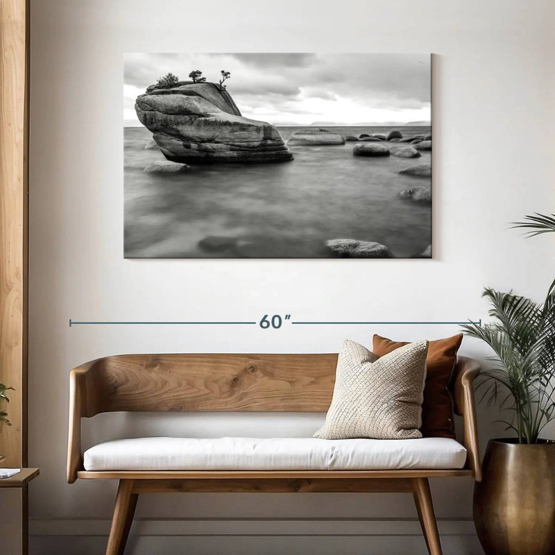 Alvord Monochromatic Bonsai Rock, 30" H x 45" W