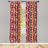 George Oliver Abstract 4-Panel Curtains, Circles and Rings Pattern, Pastel Yellow and Raspberry-513429251