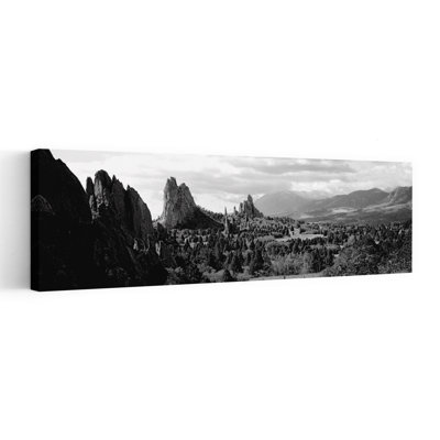 Rock Formations On A Landscape, Garden Of The Gods, Colorado Springs, Colorado, Usa Abstract Contemporary Landscape Nature Wall Art