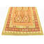Tapis de zone en laine beige/rouge 4 pi 9 po x 6 pi noué la one-of-kind à la main Elland