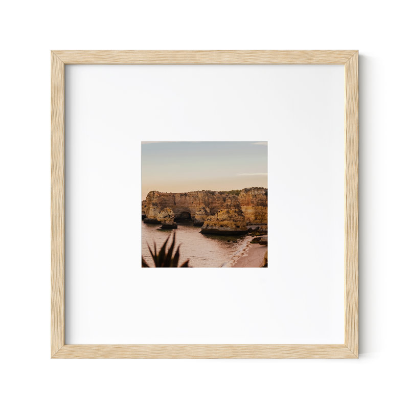 Cadre photo Darious, Beige, 10 po x 10 po avec tapis pour 5 po x 5 po