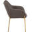Kobinski Upholstered Dining Chair In Velvet/Leather/Boucle With Gold Chrome Iron-1199518371