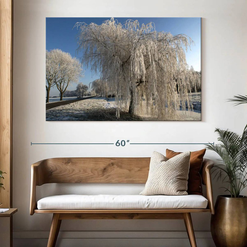 Harnek Frozen Willow Tree, 34" H x 51" W
