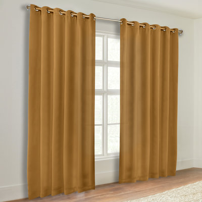 Paire de rideaux obscurcissant avec œillets Millendon