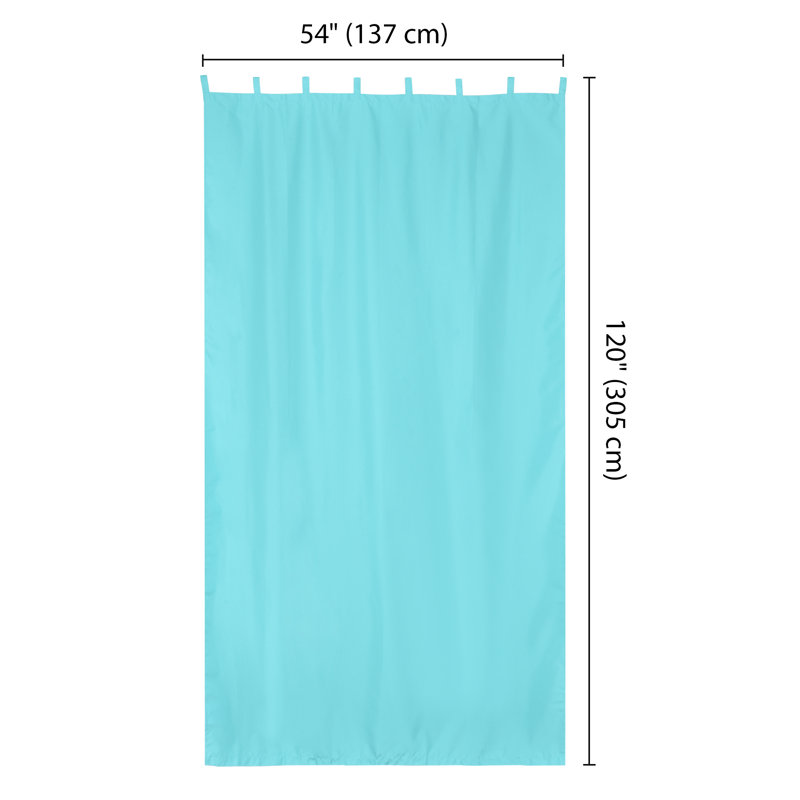 Panneau de rideau simple obscurcissant uni, Bleu, L 54 po x L 120 po