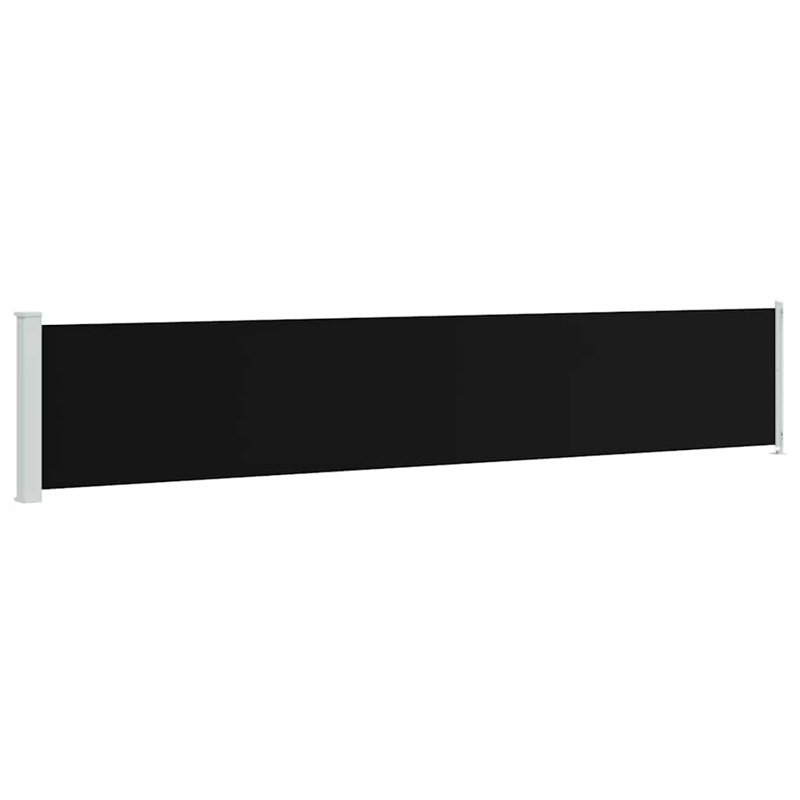 Paravent rétractable avec auvent pliant, H 46,1 po x l 118,1 po, Gris anthracite