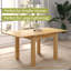 Hatcher Extendable Oak Solid Wood Dining Table
