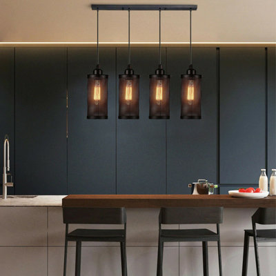 Langsa 4 - Light Black Pendant